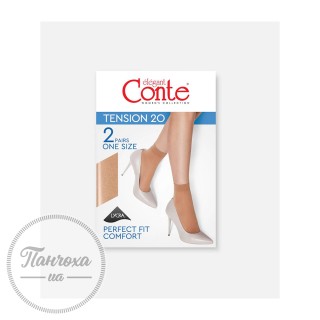 Шкарпетки жіночі CONTE TENSION 20 (EU), р.23-25, Nero