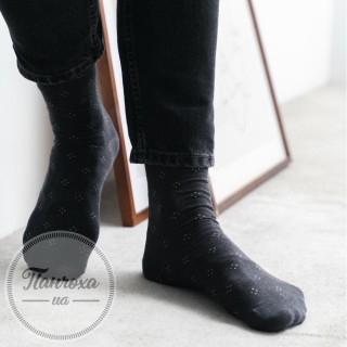 Шкарпетки чоловічі STEVEN SUITLINE (візерунок 3-без тиску) 056 р.45-47 темно-сірий
