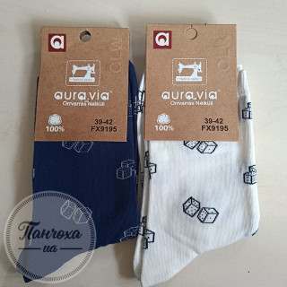 Носки Мужские AURA.VIA FX9195 р. 39-42 св. серый (карт.масть)