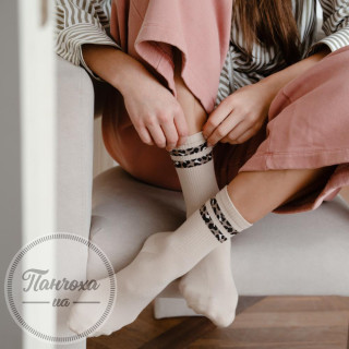 Шкарпетки жіночі STEVEN 099 (леопардова смужка) р.38-40 білий