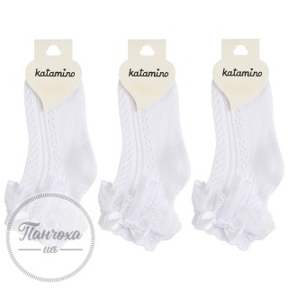 Носки для девочек KATAMINO К24038 р.21-23 (3-4 года) Белый