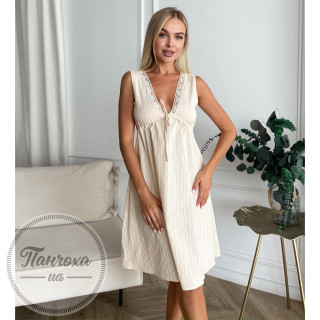 Нічна сорочка жіноча JULIA (куліса) р.48-50 Бежевий