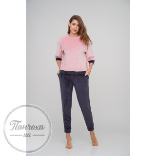 Домашній комплект JULIA КШ1_008 p.42-44 Сірий-рожевий