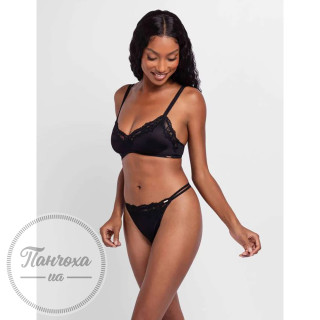Бюстгальтер жіночий DORINA ORIGINS-SHINY MICRO (bralette) р.XXL Чорний