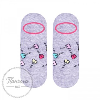 Шкарпетки жіночі MORE 113 (LOLLIPOPS) р.39-42 сірий