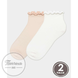 Шкарпетки жіночі LEGS SILK VISCOSE LOW (2 пари) G25 р.36-40 Cream/breeze