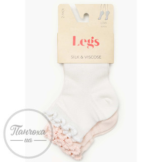 Шкарпетки жіночі LEGS SILK VISCOSE LOW (2 пари) G25 р.36-40 Cream/breeze
