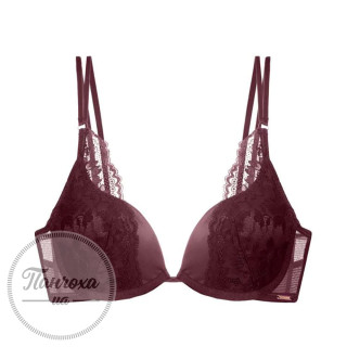 Бюстгальтер жіночий DORINA LYRA-SATIN р.80A Бордовий