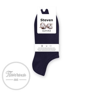 Шкарпетки чоловічі STEVEN 157 Supima (ультракороткі) р.41-43 Темно-сірий