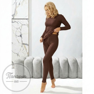 Легінси жіночі LEGGERI 132001 (термо) р.4XL/5XL Бежевий