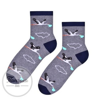 Шкарпетки жіночі STEVEN 099 (лелека) р.35-37 сірий