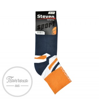 Шкарпетки чоловічі STEVEN 040 (course) р.41-43 Джинс-помаранч