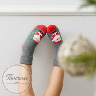 Шкарпетки дитячі STEVEN 154 (Дід Мороз і ялинка)