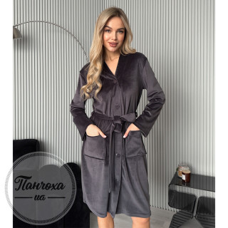 Халат жіночий JULIA Олівія p.50-52 Графіт