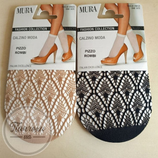 Носки Женские MURA PIZZO ROMBI CALZINO C4262 p.36-40 Nero