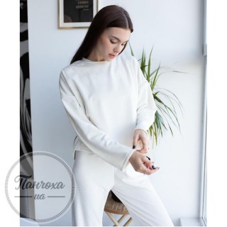 Комплект білизни жіночий SINEL велюр (кофта+штани) р.L Світло-сірий