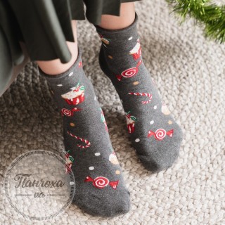 Шкарпетки жіночі STEVEN 136 (ласощі) р.35-37 сірий