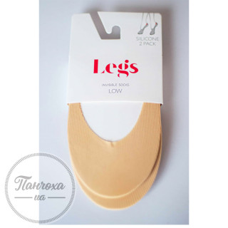 Следы женские LEGS 730 (2 пары) р. 36-40 молочный