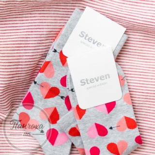 Шкарпетки чоловічі STEVEN 136 (серця2)