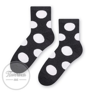 Шкарпетки жіночі STEVEN 099 (великі горохи 1) р.38-40 молочний
