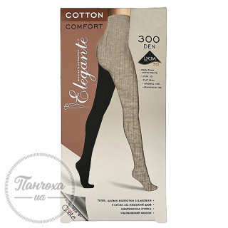 Колготи жіночі ELEGANTE COTTON 300 (в рубчик), р.2, Chocolate Колготи жіночі ELEGANTE COTTON 300 (в рубчик), р.2, Chocolate