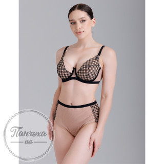 Бюстгальтер жіночий ZEBRA 557584 p.85G Бежевий-чорний Бюстгальтер жіночий ZEBRA 557584 p.85G Бежевий-чорний