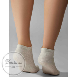 Шкарпетки жіночі LEGS SOCKS COTTON MESH LOW (3 пари) р.36-38 Milk/pudra/sand