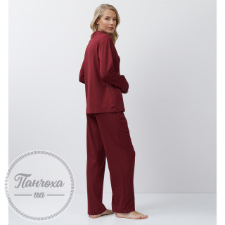 Піжама жіноча ARUELLE Cadance long р.XS Бордовий