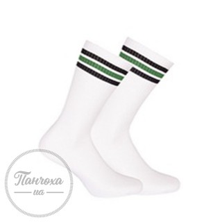 Шкарпетки жіночі WOLA (високі в смужку) 967 р.39-41 Білий