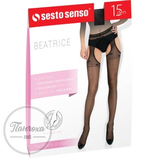 Колготки жіночі SESTO SENSO Beatrice 15 den (silicon) р.3 Vison