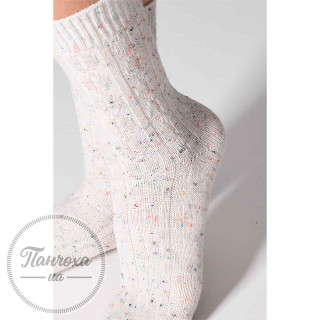 Носки Женские LEGS SOCKS WOOL DOTS W27 (2 пары) р. 36-40 White/l.grey