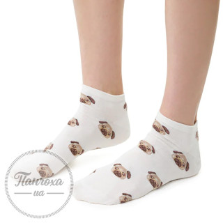 Носки Женские STEVEN 114 (мопс) р. 35-37 молочный