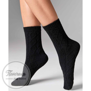 Шкарпетки жіночі LEGS SOCKS WOOL ROMB W35 (2 пари) р.36-41 Nero-antracite Шкарпетки жіночі LEGS SOCKS WOOL ROMB W35 (2 пари) р.36-41 Nero-antracite