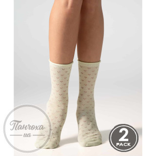 Носки LEGS SOCKS COTTON HEART G17 (2 пары) р. 36-40 Pudra/latte