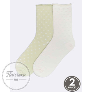 Носки LEGS SOCKS COTTON HEART G17 (2 пары) р. 36-40 Pudra/latte