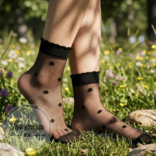 Шкарпетки жіночі PANNA DORA P2006 (горох) p.36-40 Nero