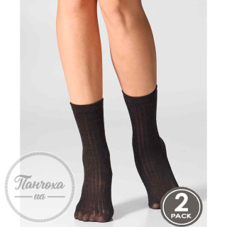 Шкарпетки жіночі LEGS WOOL MERINO W12 (2 пари) р.36-40 Beige melange