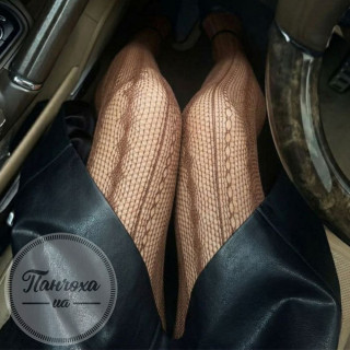 Колготки женские PANNA (кружево полоска 0127) p.1/2 Chocolate