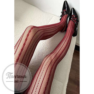 Колготки женские PANNA (кружево полоска 0127) p.1/2 Black