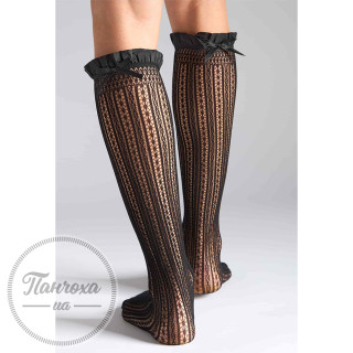 Напівпанчохи жіночі LEGS KNEE HIGH AJOUR BOW р.36-40 White