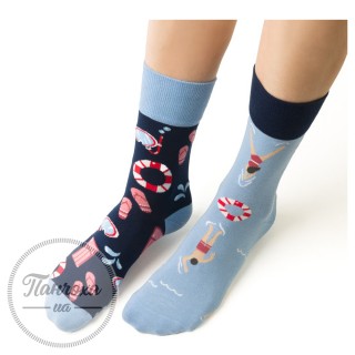 Шкарпетки жіночі MORE 078 (асиметричні) (SWIMMER) р.35-37 синій