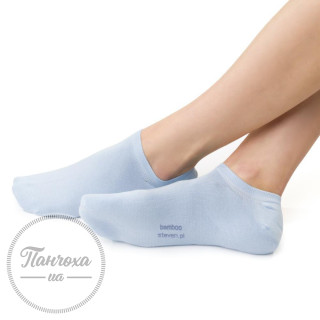 Носки Женские STEVEN 094 (ультракороткие/бамбук) р. 35-37 голубой
