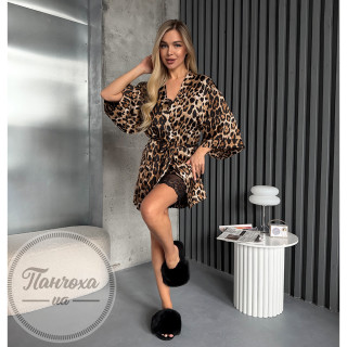 Халат женский JULIA 101_2 p.44-46 Леопард большой