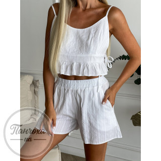 Домашній комплект JULIA (рюш) p.44-46 Білий