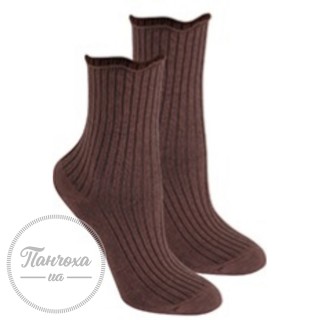 Шкарпетки жіночі WOLA (з рюшем) р.one size Хакі