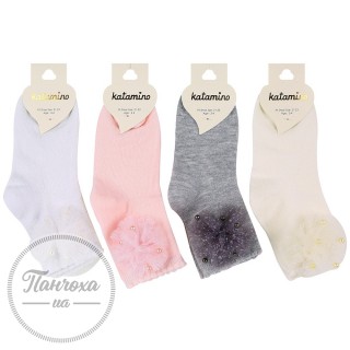 Шкарпетки для дівчат KATAMINO К22099 р.21-23 (3-4 роки) Молочний
