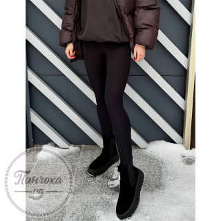 Легінси жіночі ATOM зі штрипками (теплі) р.XL Чорний