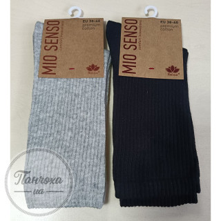Шкарпетки MIO SENSO (premium cotton) C631RF р.36-38 Св.сірий меланж