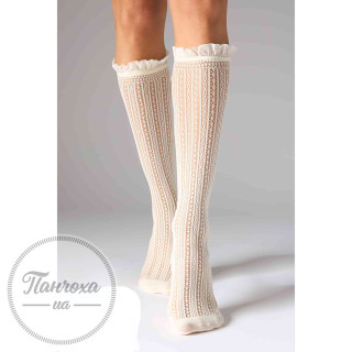 Полупанчохи женские LEGS KNEE HIGH AJOUR BOW р. 36-40 Cream