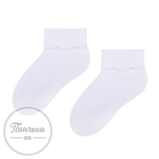 Шкарпетки для дівчат STEVEN 145 (однотонні) р.14-16 білий